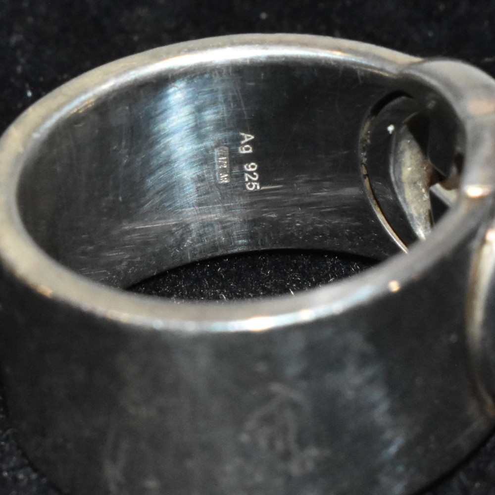 Gucci Interlocking Ring Silver - image 7